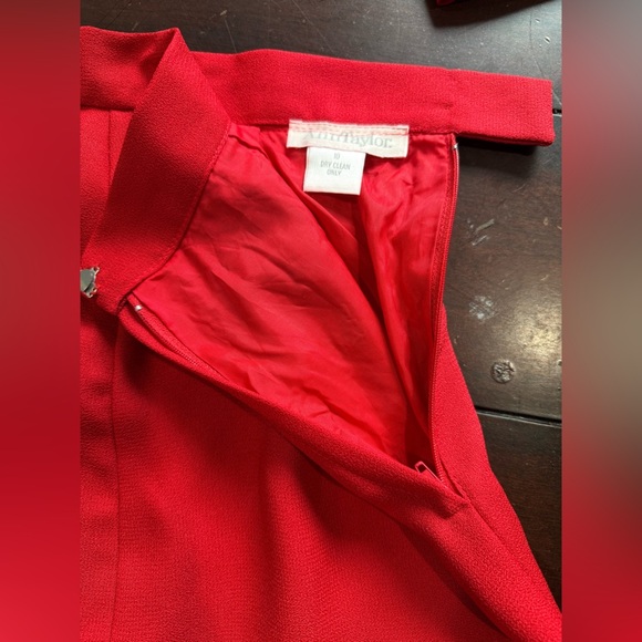 Ann Taylor Red Blazer with Gold Accent - Picture 8 of 12